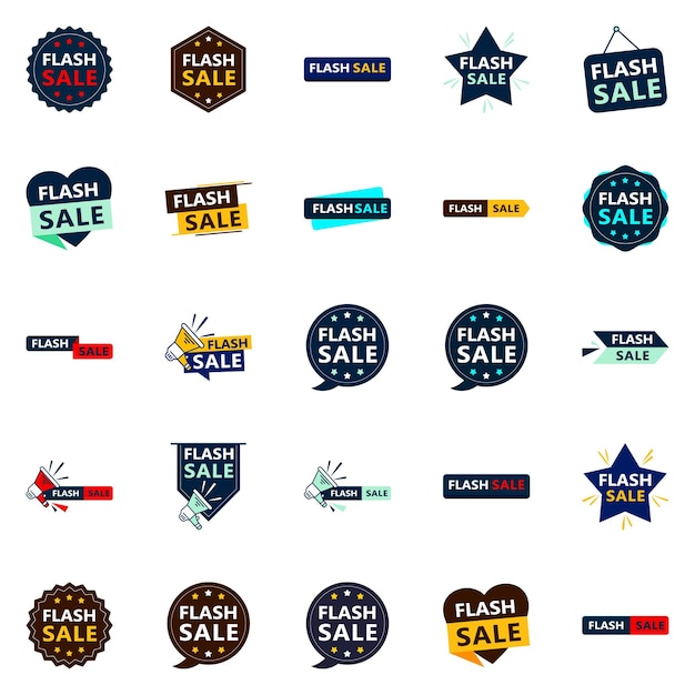 Free vector flash sale 25 high impact vector pack to enhance your sales and marketing efforts