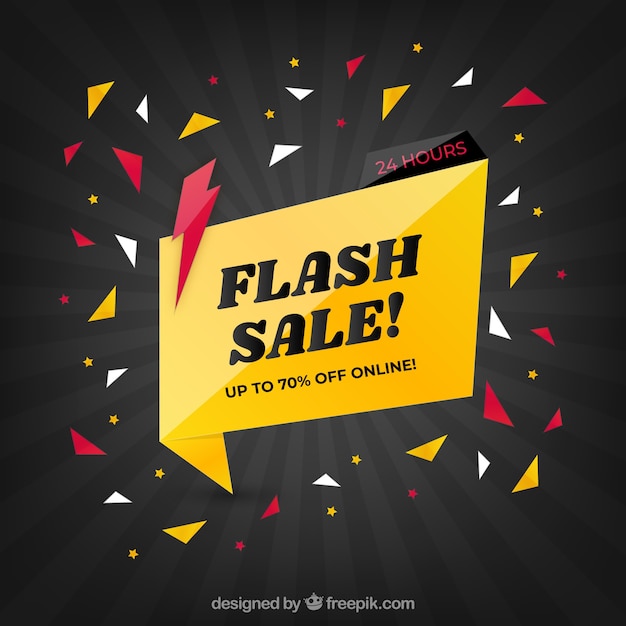 Vettore gratuito sfondo di vendita flash in stile sfumato