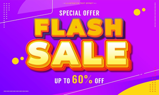 Flash sale banner template design