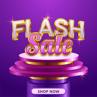 Flash sale banner template design