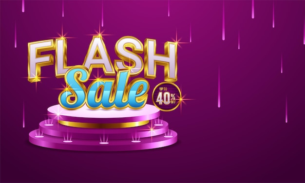 Flash sale banner template design