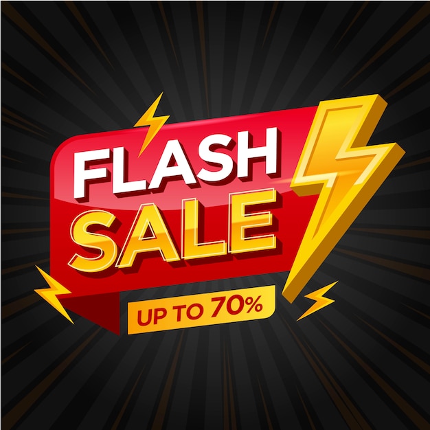 Flash sale banner  template
