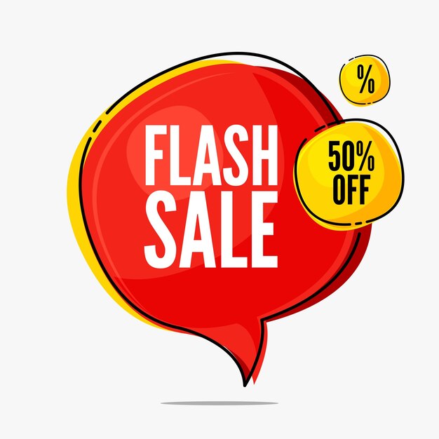 Flash sale discount special offer banner promotion