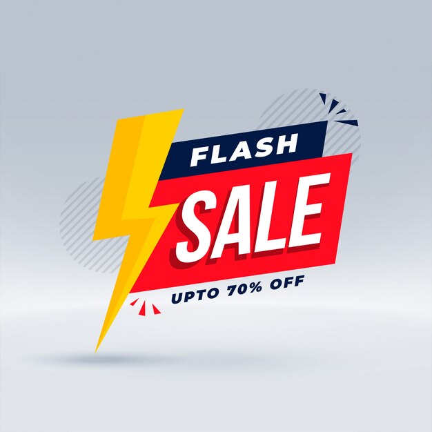 Flash sale modern banner promotional template