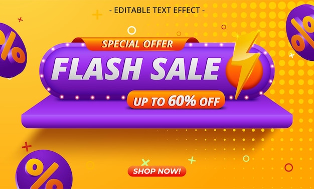 Flash sale special offer clearance banner