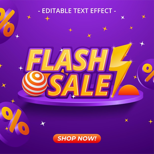 Flash sale special offer clearance banner