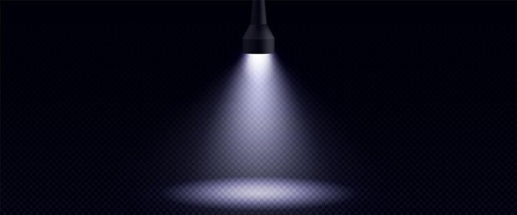 Free Vector flashlight beam creating searchlight effect