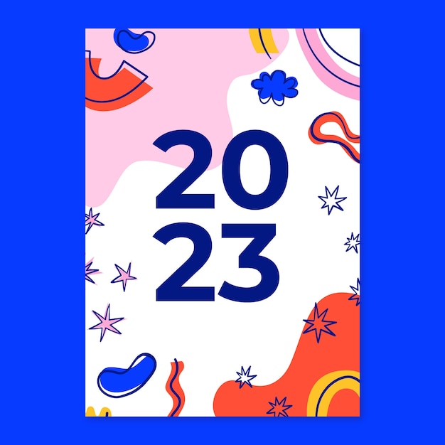 Flat 2023 calendar cover illustration