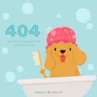 Free vector flat 404 error template