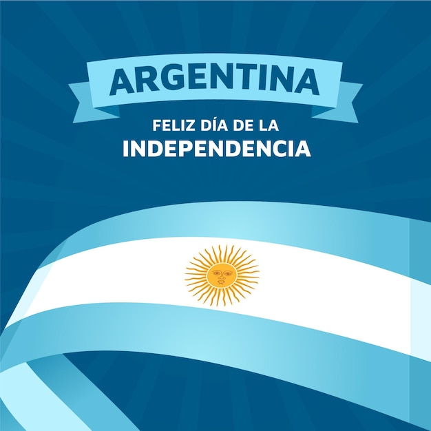 無料ベクター flat 9 de julio-declaracion de independencia de laargentinaイラスト