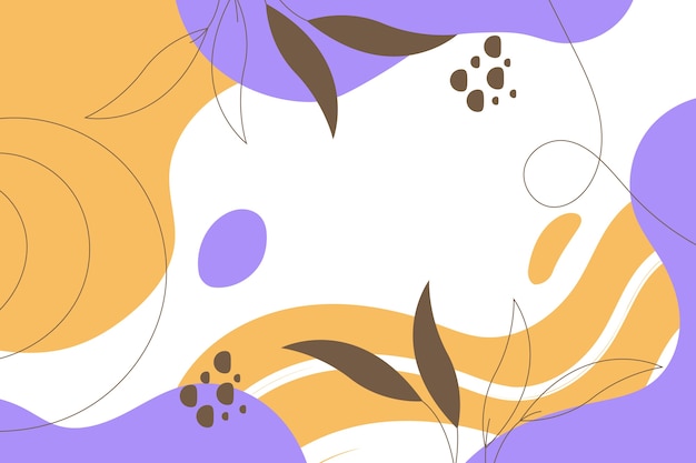 Flat abstract doodle background