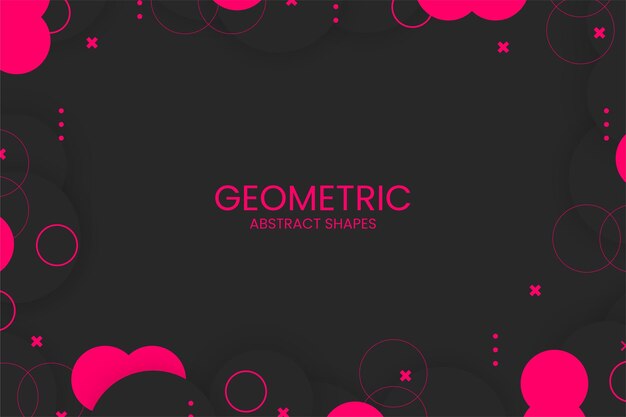 Free vector flat abstract geometric background with abstract shapes