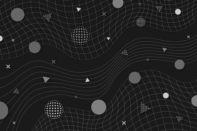 Flat abstract wireframe background