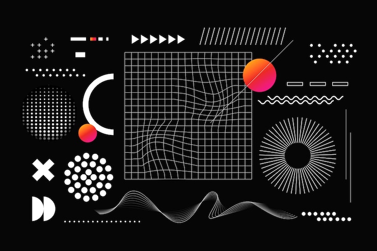 Free Vector flat abstract wireframe background