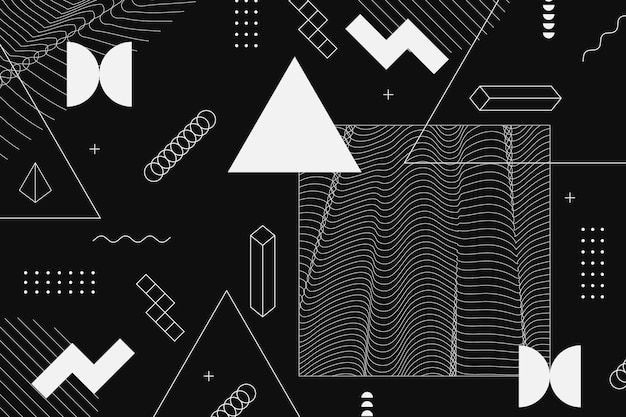 Free vector flat abstract wireframe background