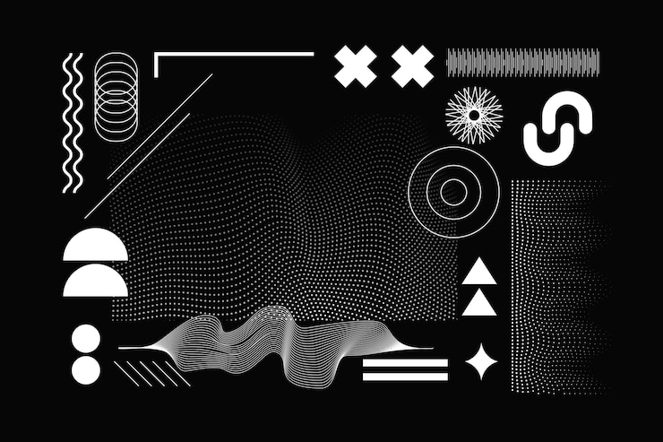 免費 Vector 平坦的抽象线框背景