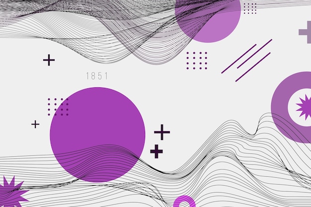 Flat abstract wireframe background