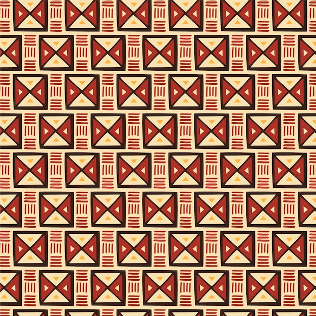 Free Vector flat african pattern design