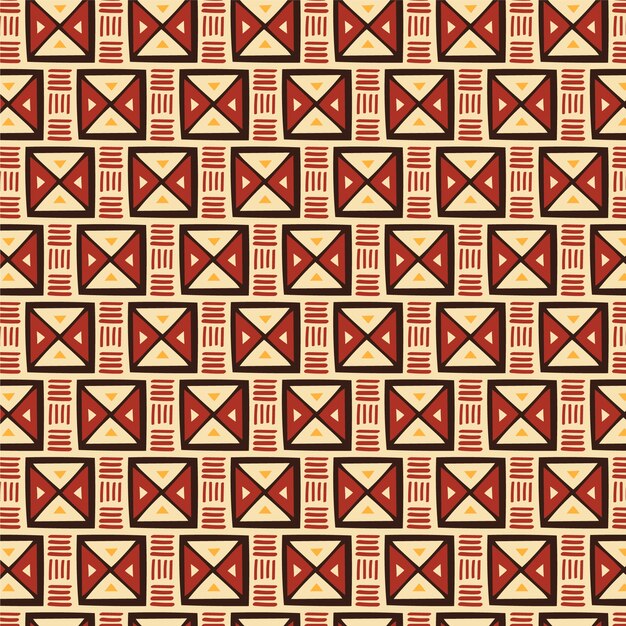 Flat african pattern design