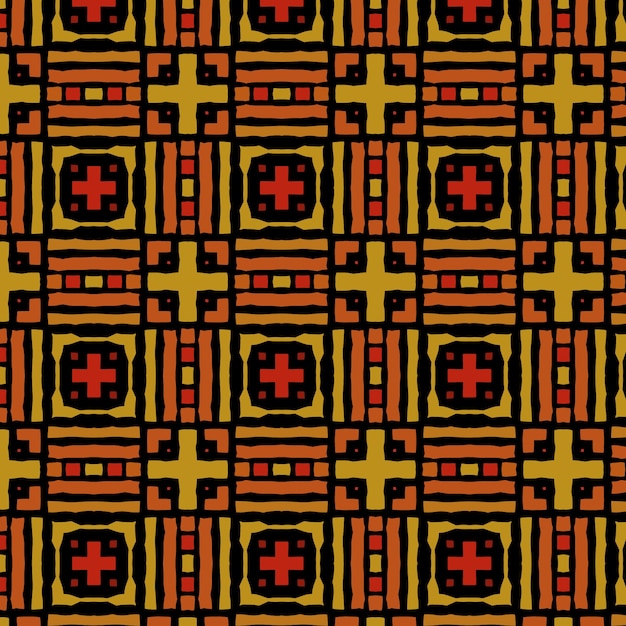 Flat african pattern design