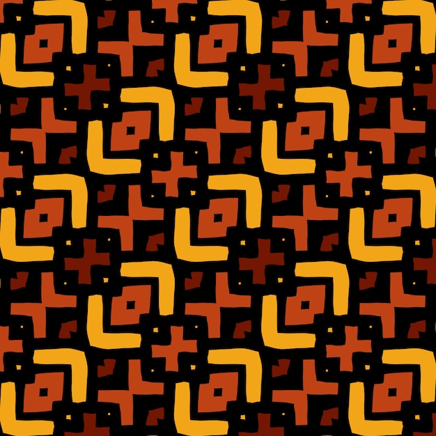 Flat african pattern design