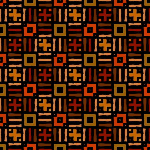 Flat african pattern design