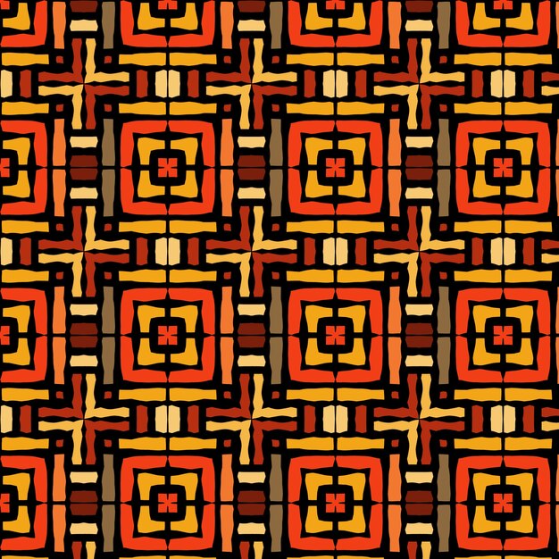 Flat african pattern design