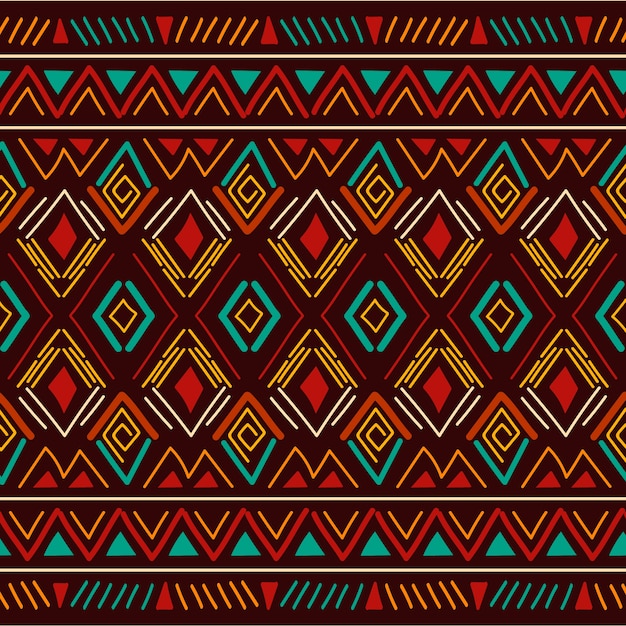 Flat african pattern design