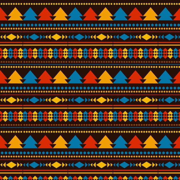 Free vector flat african pattern design