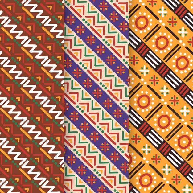 Flat african pattern design