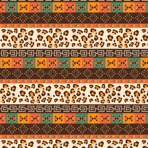 플랫 아프리카 패턴 디자인