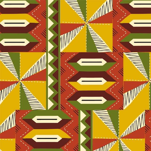 Flat african pattern design