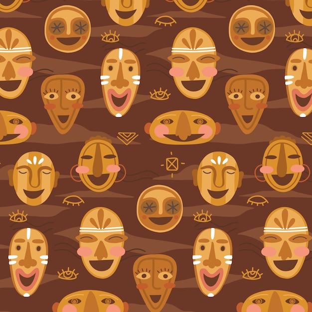 Free vector flat african pattern design