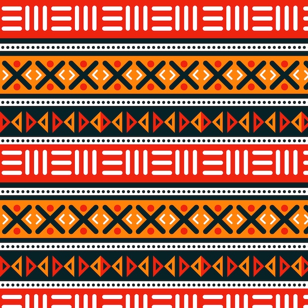 Free vector flat african pattern design