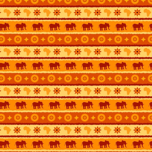 Free vector flat african pattern design
