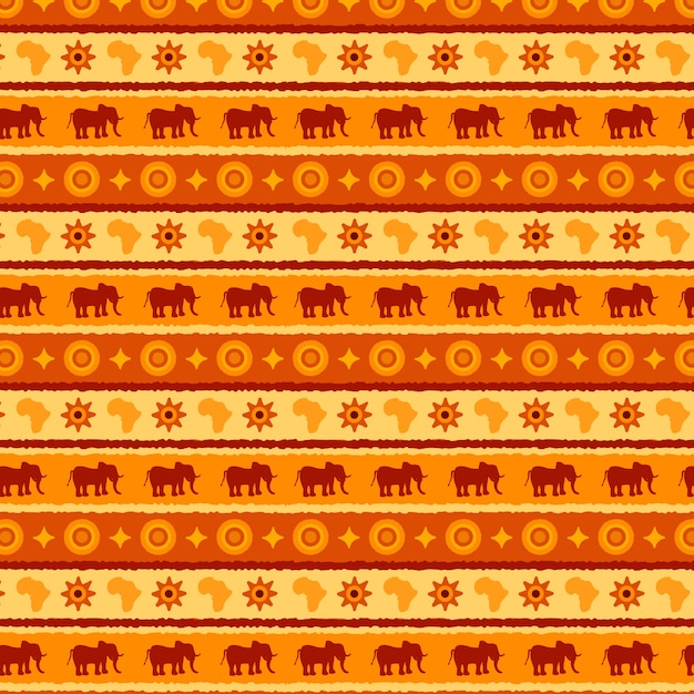 Free vector flat african pattern design