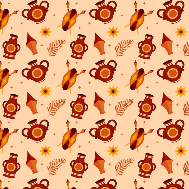 Flat african pattern design