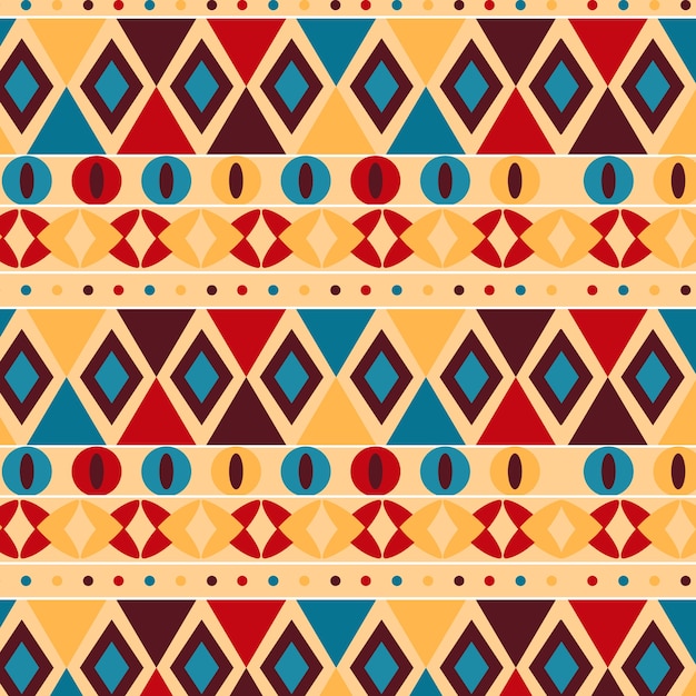 Flat african pattern