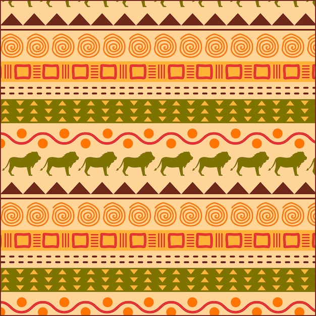 Free vector flat african pattern