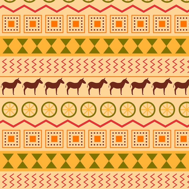 Free vector flat african pattern