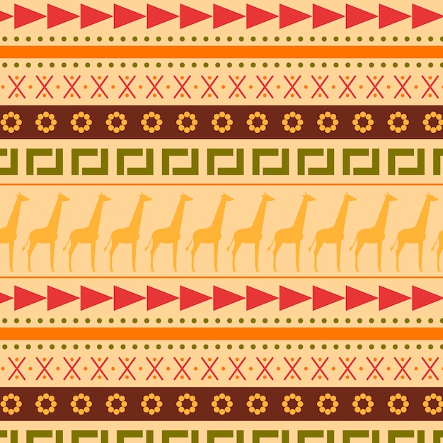 Free vector flat african pattern