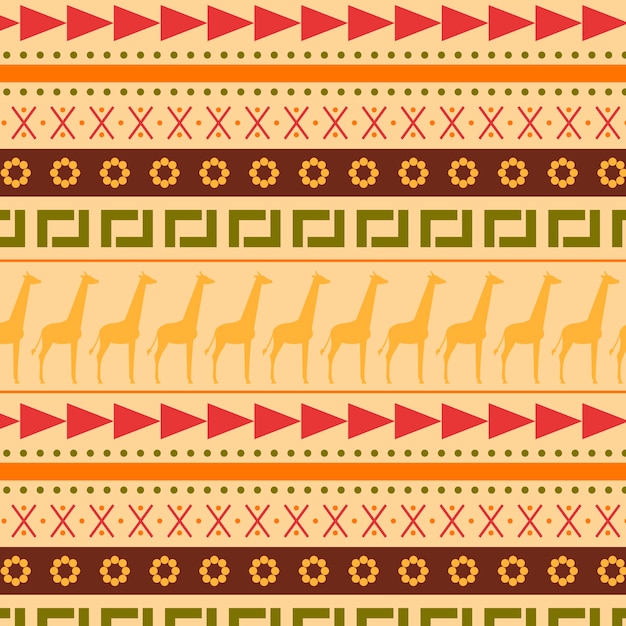 Free vector flat african pattern