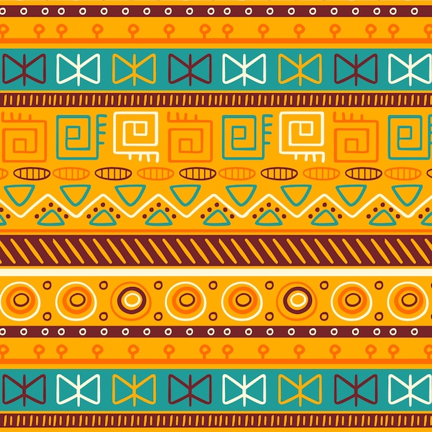 Flat african pattern