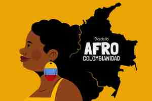 무료 벡터 평면 afrocolombianidad 배경