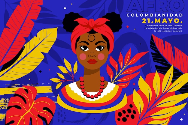 평면 afrocolombianidad 그림