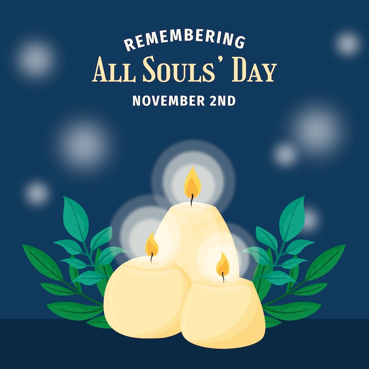 Free Vector flat all souls' day illustration