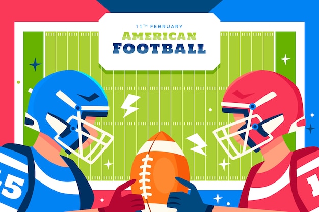 American Football Championship Background – Free Vector Download