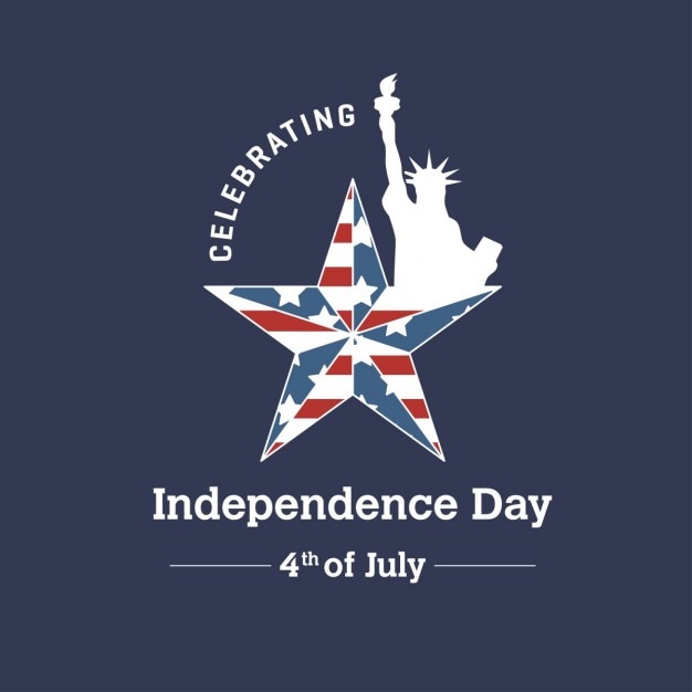 Free vector flat american independence day background