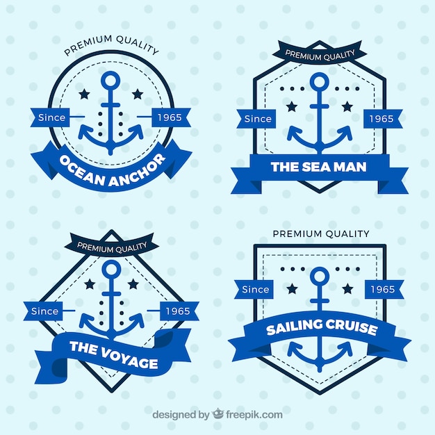 Flat anchor label collection