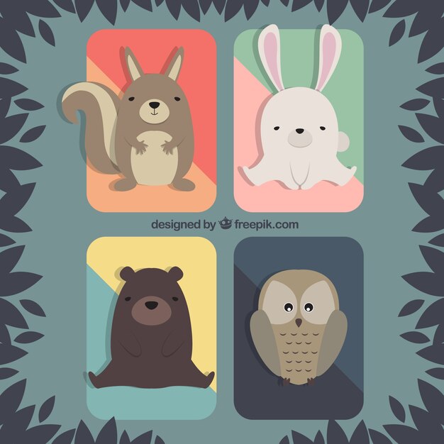 flat animal collection